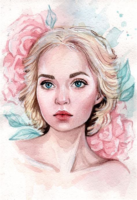 Portrait By Blackfurya On Deviantart Portrait Art Watercolor Art