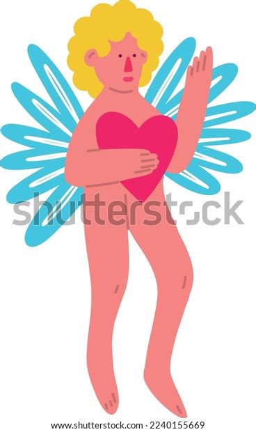 Naked Angel Wings Vector Illustration Doodle Stock Vector Royalty Free Shutterstock