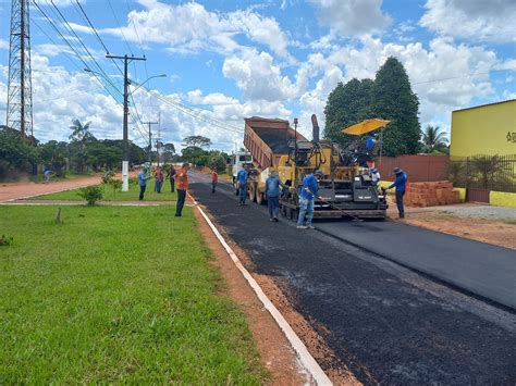 Prefeitura Pavimenta Mais Uma Parte Da Avenida Paran