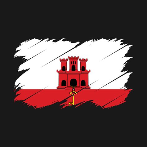 Gibraltar Flag Brush 14912105 Vector Art At Vecteezy