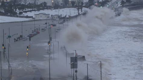 Storm Emma Sea Floods Torquay 2 March 2018 Youtube