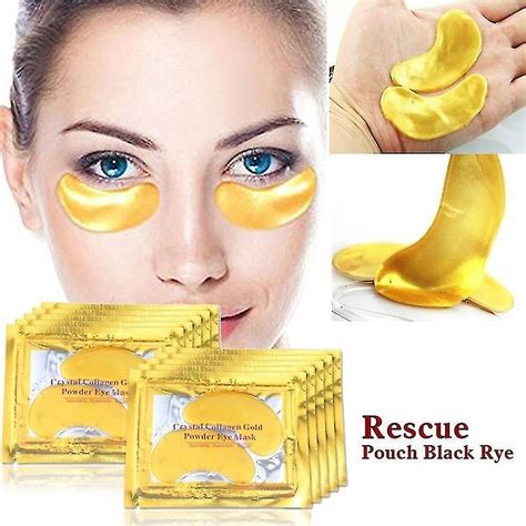 1 5 10 20pair Crystal Collagen 24k Gold Under Eye Anti Aging Wrinkle