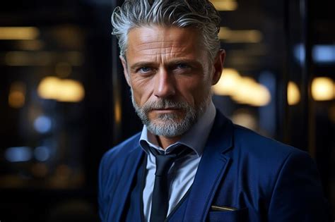 Premium Ai Image Businessman Stand In Front Of A Window