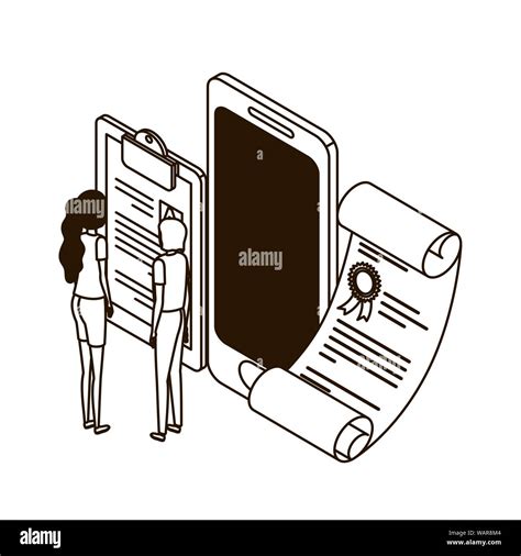 Couple Phone Call Drawing Cut Out Stock Images And Pictures Alamy