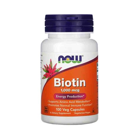 Biotin (Vitamina H) 5000 mcg, Now Foods, 60 capsule