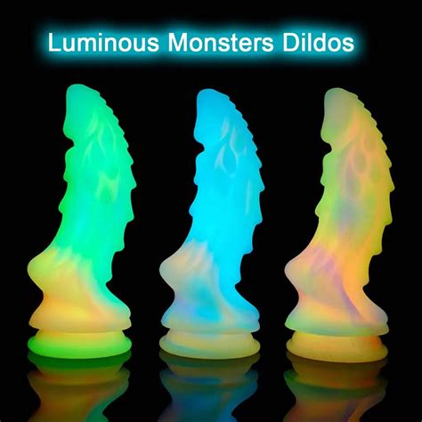 Luminous Dildo For Women Adult Toy Monsters Dildos Silicone Fake Penis Consoladores Dick