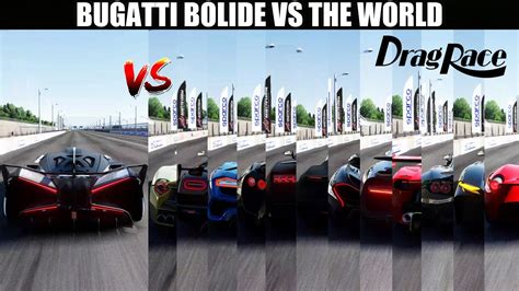 Hp Bugatti Bolide Vs The World Hypercar Supercar Electric