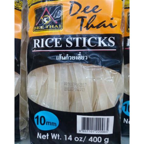 Dee Thai Rice Stick Noodles 10mm 400 Grams Shopee Philippines