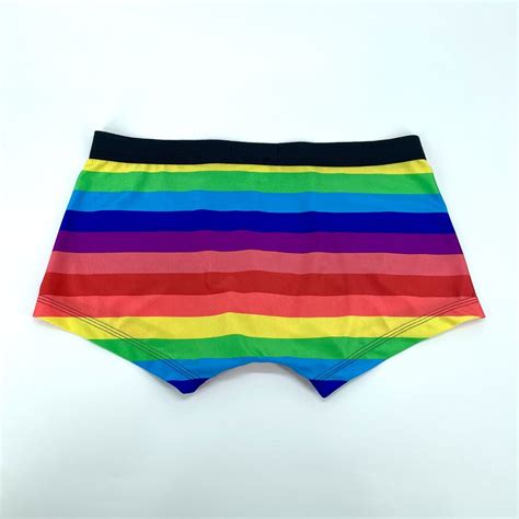 Men S Rainbow Pride Boxer Briefs Men S Gay Pride Etsy