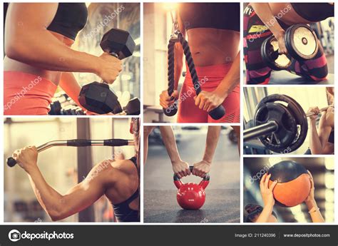 Collage Equipment Gym Stock Photo by ©luckybusiness 211240396