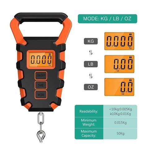 Échelle suspendue numérique échelle de grue Balance de pêche numérique