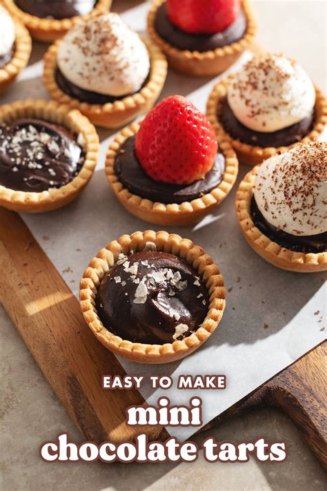 Mini Chocolate Tarts Teak And Thyme