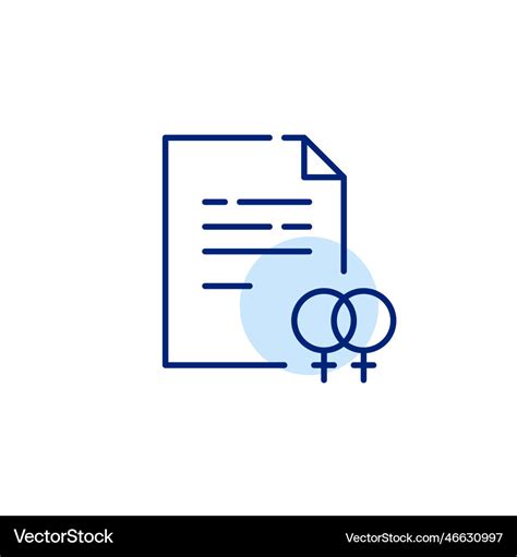 Gender Relationship Symbol Same Sex Marriage Vector Image
