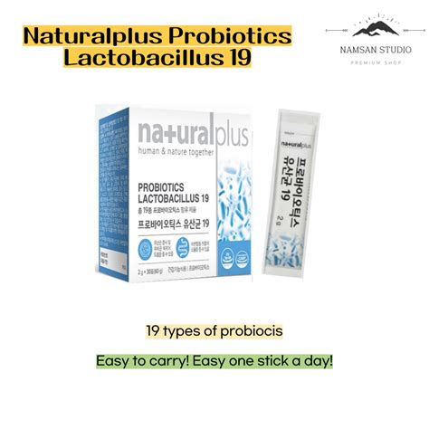 Natural Plus Probiotics Lactobacillus 19 2g Shopee Philippines