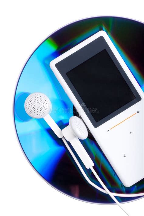 MP3 player and CD disk stock photo. Image of digital, media - 9898272
