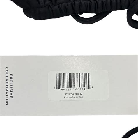 Frankie S Bikinis Swim Nwt Frankies Bikinis Tatum Satin Triangle Bikini Top Black Womans