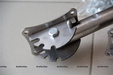 Колеса транцевые из нержавейки перекидные с фланцем ежик Арт IvTr