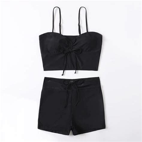 Sexy Bikini Women High Waist Swimsuits Swimwear Women Boyleg Strap Bathing Suit Women Summer