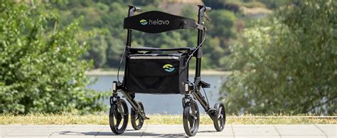 Helavo Premium Foldable Rollator With Seat Uniquely Adjustable