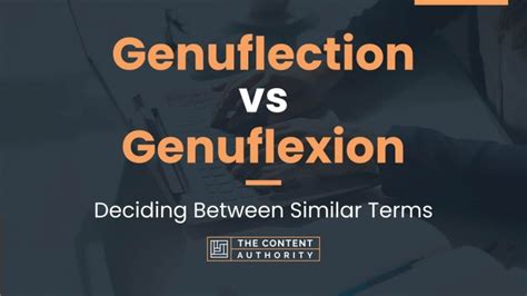 Genuflection vs Genuflexion: Deciding Between Similar Terms