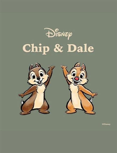 Cip E Ciop Chip N Dale Sono Due Personaggi Dei Cartoni Animati E Dei