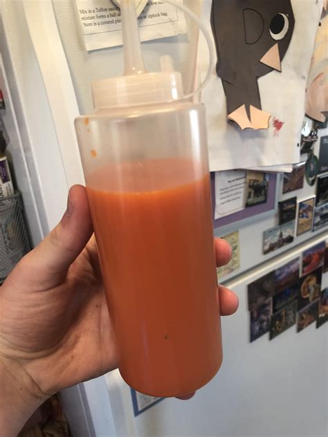 First Fermented Hot Sauce I Dont Enjoy It This Thin But The Taste Is Superb R Fermentation