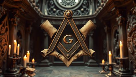 Uma Platibanda Está Decorada Com O Principal Símbolo Da Maçonaria.