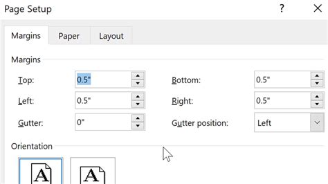 Changing Editing Margins In Microsoft Word Youtube