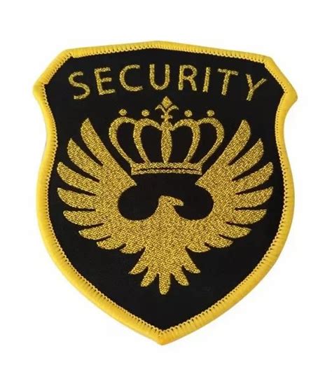 Printed Multicolor Security Woven Embroidered Patches Size 25 X 25