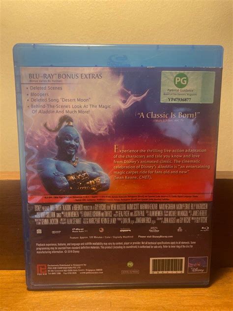 Blu Ray Disney Aladdin Movie Hobbies And Toys Music And Media Cds And Dvds
