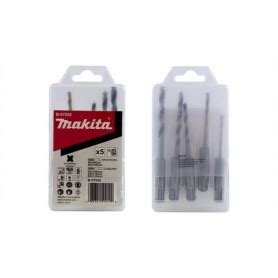 SET BROCAS SDS PLUS PARA MADERA Y METAL 5 PZS MAKITA B 57532