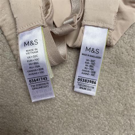 Two Marks And Spencers Underwire Bras C In Nude Depop