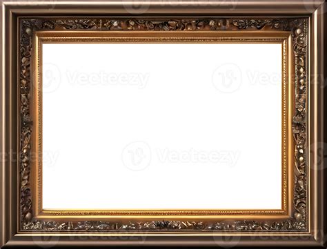 Ai Generated Gold Frame With A Transparent Background 42236221 Png