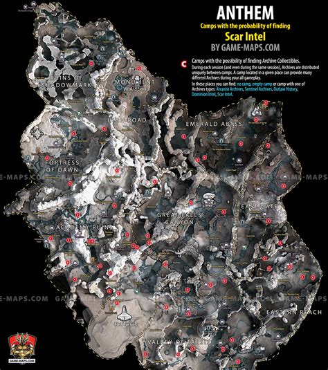 scar intel location map anthem game mapscom