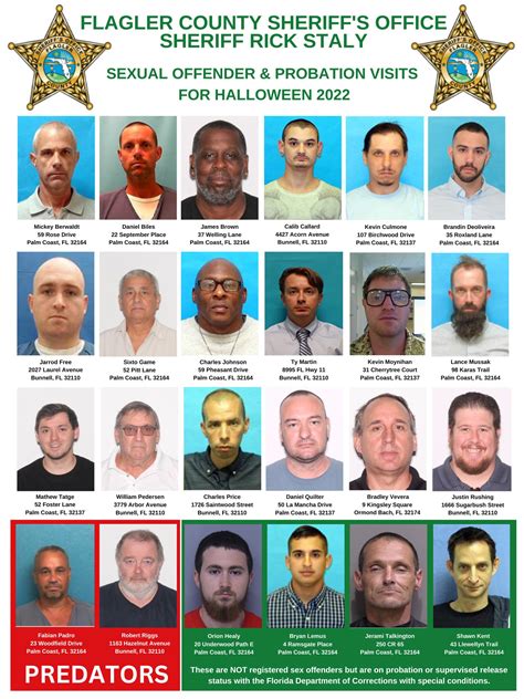 Flaglersheriff On Twitter Sex Offenders And Probationers In Flagler County Will Be