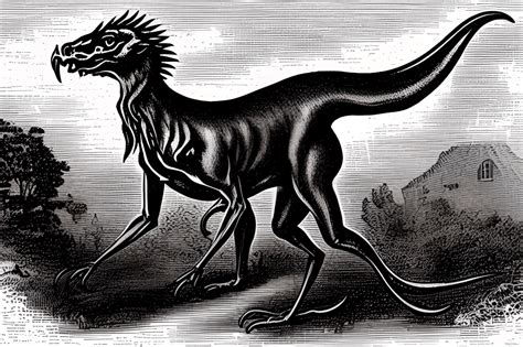 Victorian Jersey Devil Graphic · Creative Fabrica