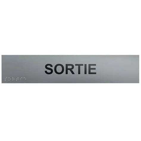 Plaque De Porte En Braille Et En Relief Sortie Manutan Fr