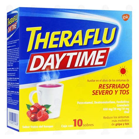 Theraflu Daytime T Antigripal Resfriado Y Tos Sobres