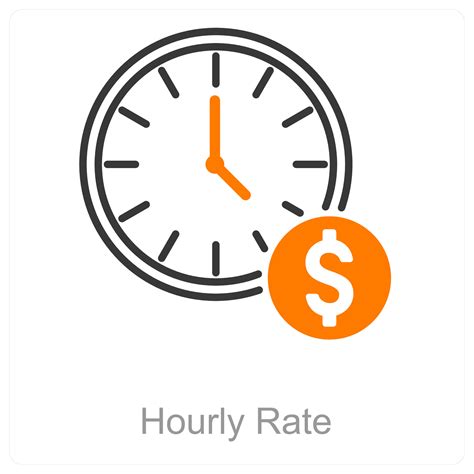 Hourly Rate and clock icon concept 46101367 Vector Art at Vecteezy