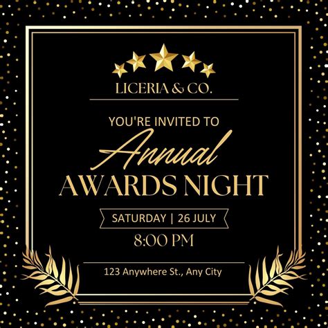 Awards Ceremony Invitation Examples