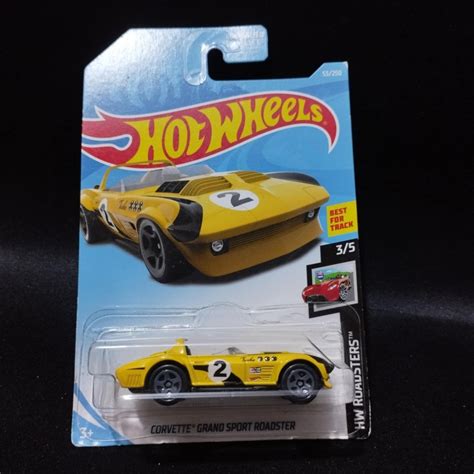 Hot Wheels Corvette Grand Sport Roadster Yellow Hw Roadsters Series Shopee Philippines