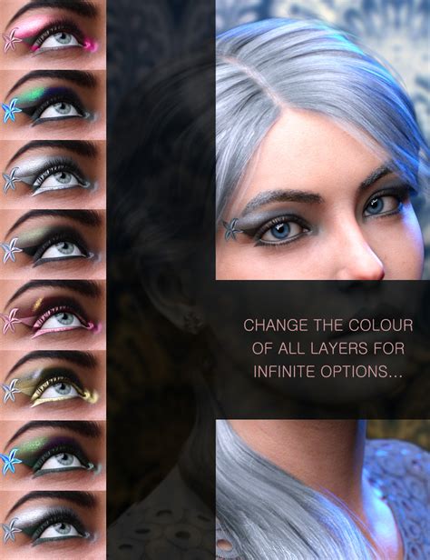 Nude Metallics Eyeshadow Builder Genesis Females Merchant Resource Daz D