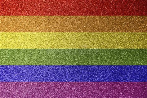 Gay Pride Lgbtq Glitter Rainbow Flag Banner Stock Image Image Of Gender Rainbow