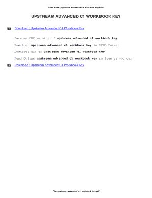 Upstream C1 Workbook Answers Pdf - Fill Online, Printable, Fillable ...