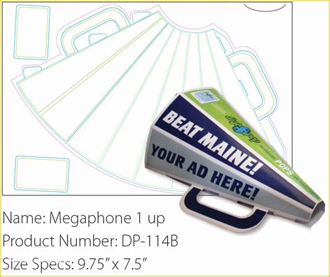 Free Printable Paper Megaphone Template Of Megaphone Template Templates ...