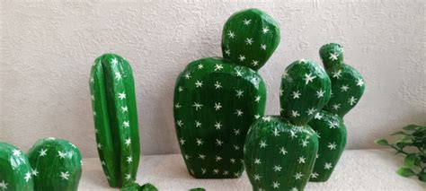 Фигурка декоративная Набор кактусов для творчества и декора арт ...