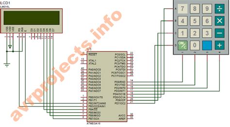 Avr Projects Simple Calculator Using Atmega16 Microcontroller