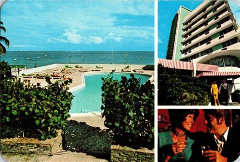 Holiday Inn Miami Beach Surfside Vintage Postcard Circa 1970s Ocean