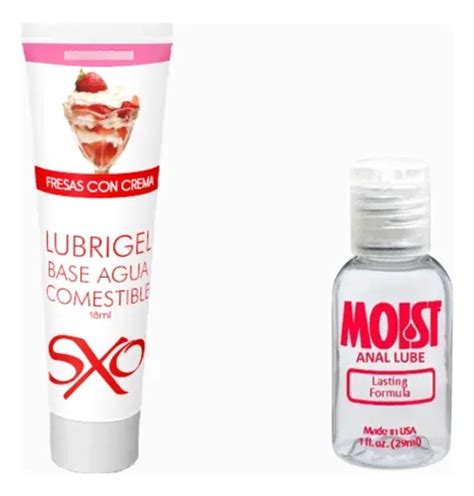 Lubrigel Base Agua Sxo Sabores Ml Anestesico Anal Moist Fresas Con Crema Meses Sin Inter S
