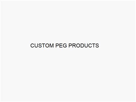 Custom Peg Products Jenkem Technology Usa